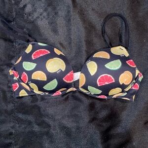 PINK Victoria's Secret Citrus Print Push-Up Bra